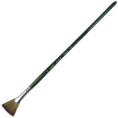 莫奈纤维毛扇形笔刷尼龙鱼尾扇画笔 水彩丙烯油画水粉软毛画刷5