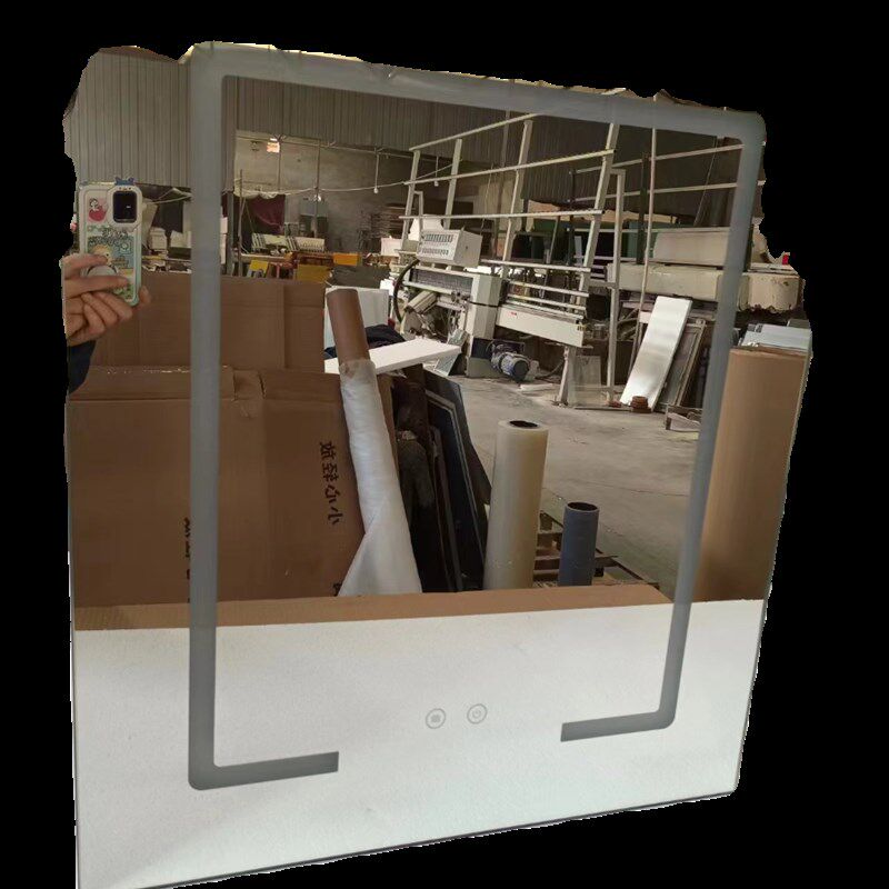 定制智能镜镜柜门铝合金门框浴室镜柜门带灯除雾承接工程单