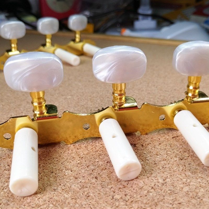 金雀牌古典吉他旋钮红棉牌雕镀金古典吉它弦钮三位准弦扭妙事