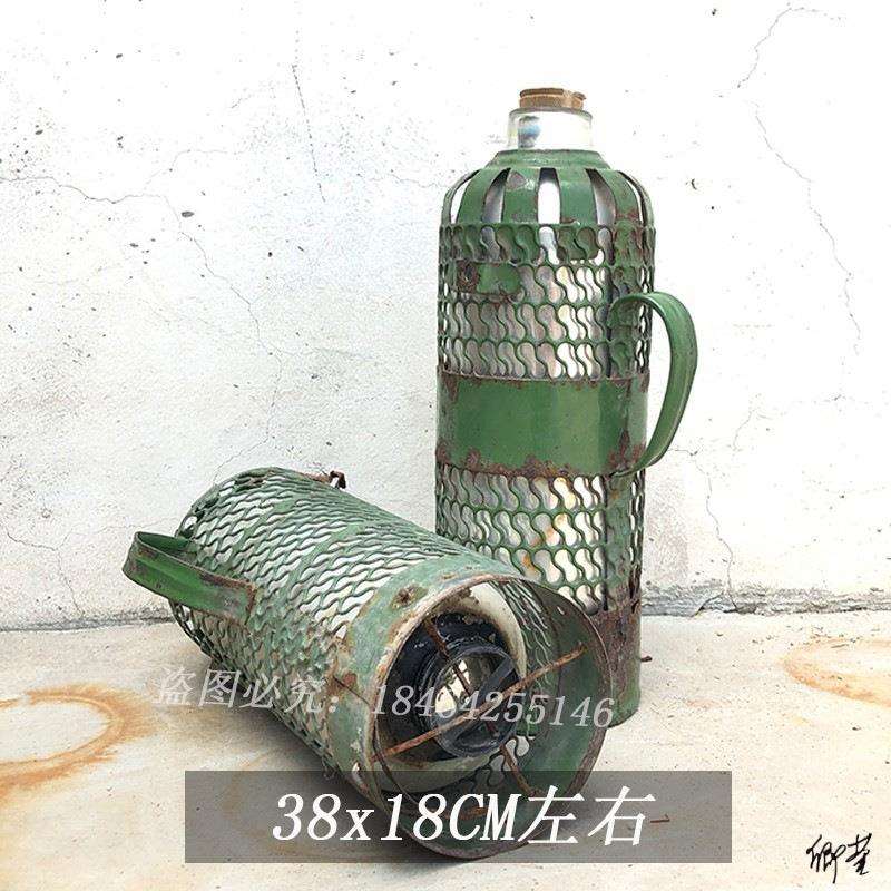 80年代怀旧老物件水壶老铁皮暖壶民俗杂项农家院博X物馆复古摆件