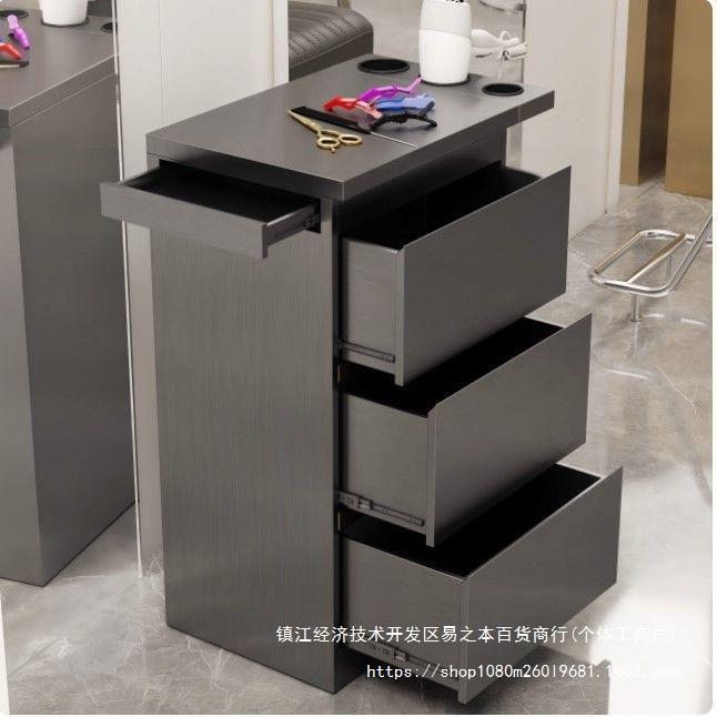 理发店工具柜不锈钢理发工具柜子发廊专用发型师工具箱收纳储物柜