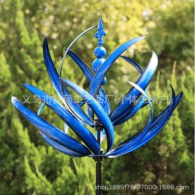 跨境新品Harlow Wind Spinner Rotator哈洛风旋转器铁艺风车