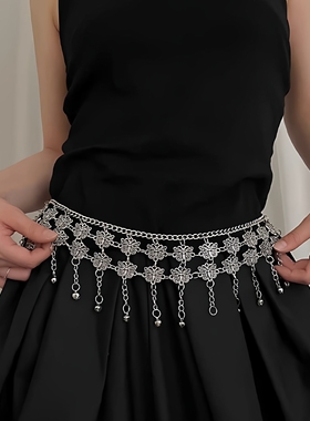 波西米亚金属腰链配连衣裙复古民族风腰带女裤链条小众高级感腰饰