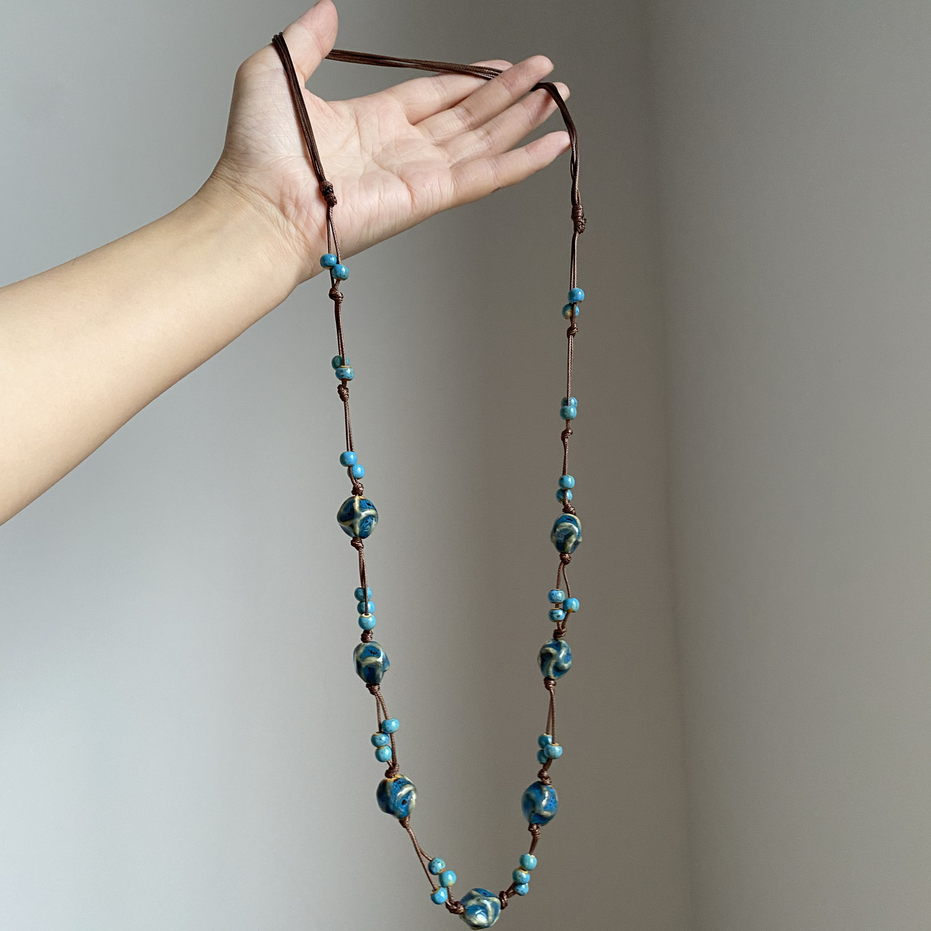 新中式复古民族风长款吊坠女小众百搭叠戴韩系时尚潮流配饰项链