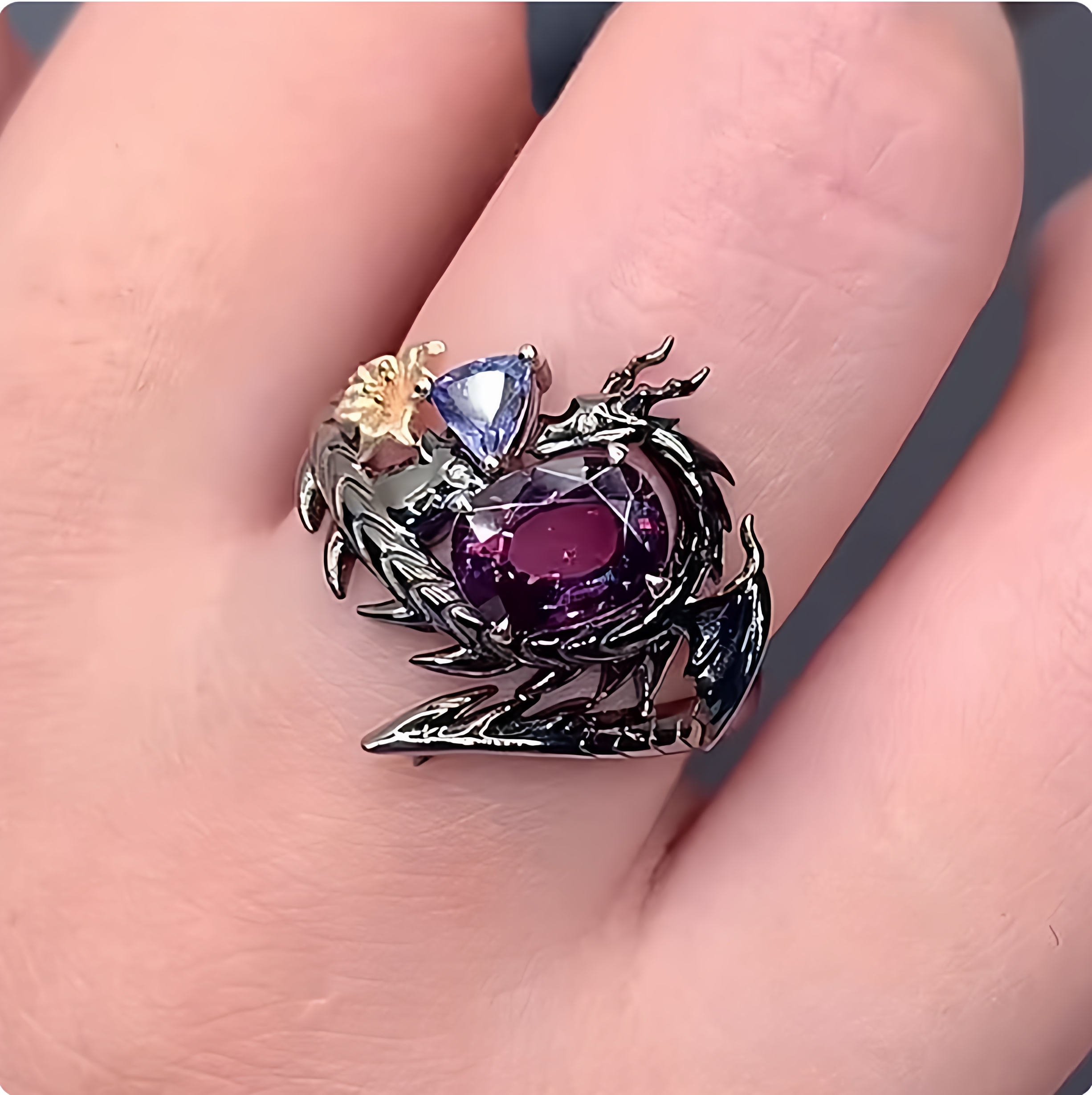 恋与深空秦彻龙翅膀戒指小狸花衍生周边游戏二次元cos指戒礼物