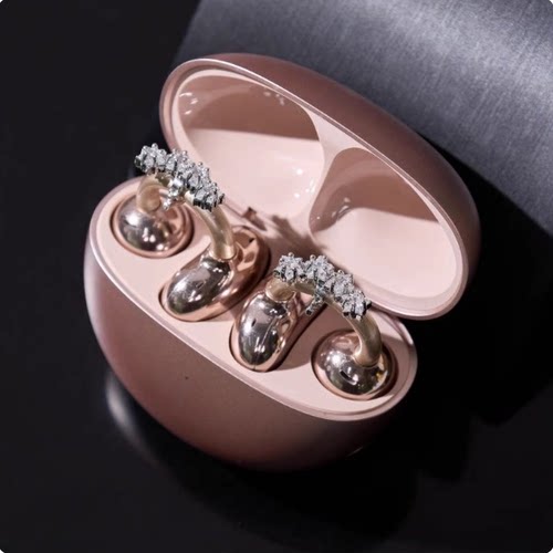 爆闪小星星耳机钻扣可拆卸蓝牙耳机夹扣装饰品小众设计感甜酷配饰