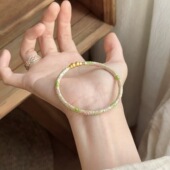 国风新中式 轻奢气质小众设计高级感宫廷花朵首饰 珐琅手镯2025新款