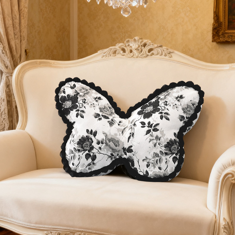 法式轻奢ins风蝴蝶抱枕