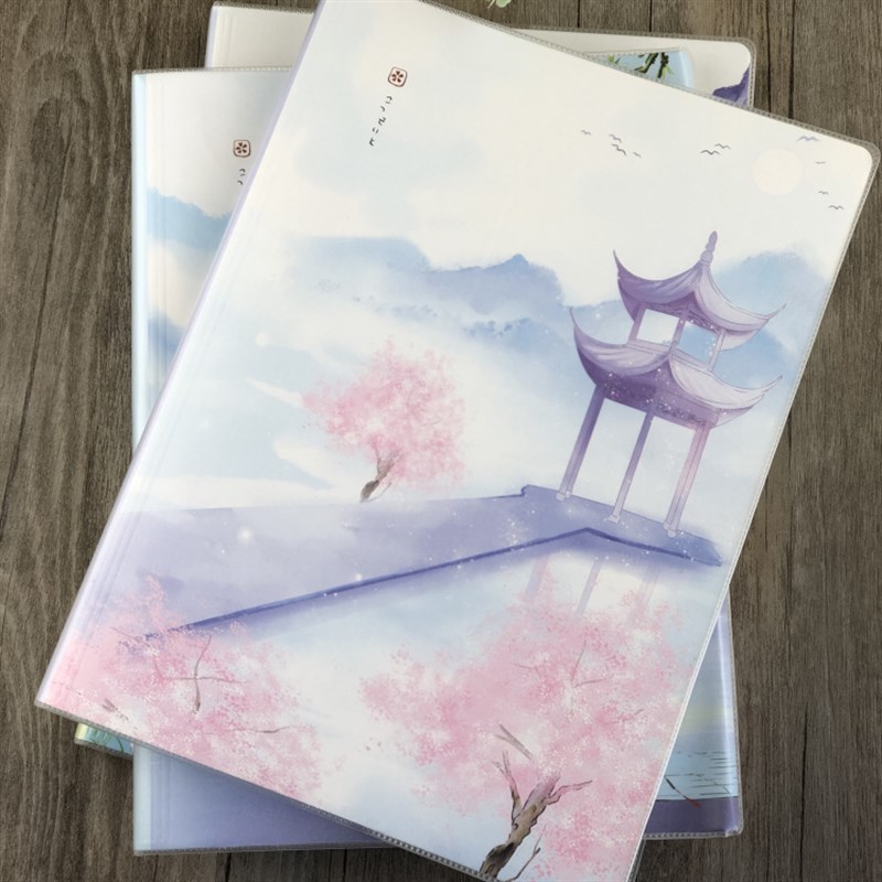 大号复古风子加厚记事文具诗博胶页笔记软面抄
