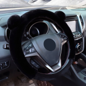 年老店汽车方向盘毛绒韩国爱女士型通用型车把防滑