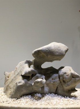 太湖石 假山盆景石头小鱼缸造景附石观赏石天然石材抱石