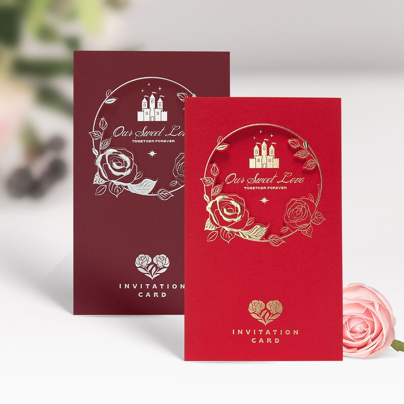 请柬创意喜帖请帖结婚折婚庆用品天鹅婚礼请柬请帖