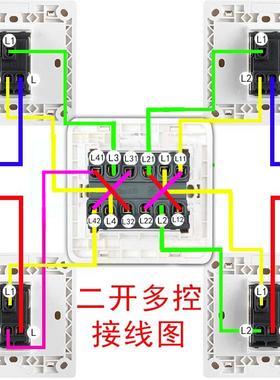 飞雕型暗装二多控中途关位两多控三控联