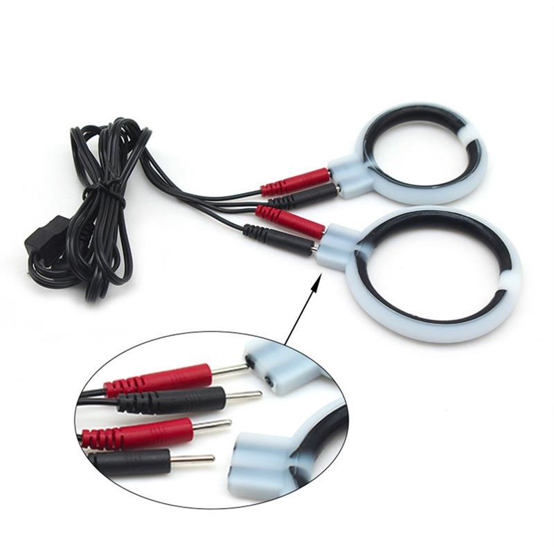 Electronic Pulse Stimulate Penis Massager Massage Vibrating