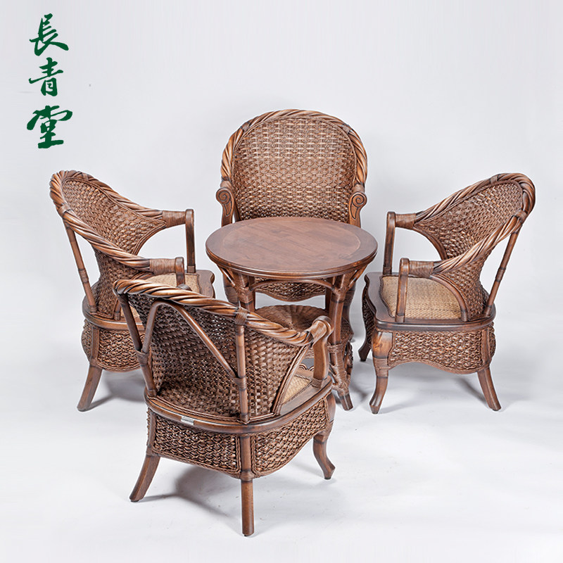 长青堂实木藤椅靠背椅藤编椅子家用阳台客厅单人办公真藤圈椅,住宅家具,阳台椅,淘宝优惠券,粉丝福利购,淘宝优惠卷