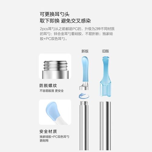 蜂鸟视挖耳勺掏采耳朵棒工具零替换