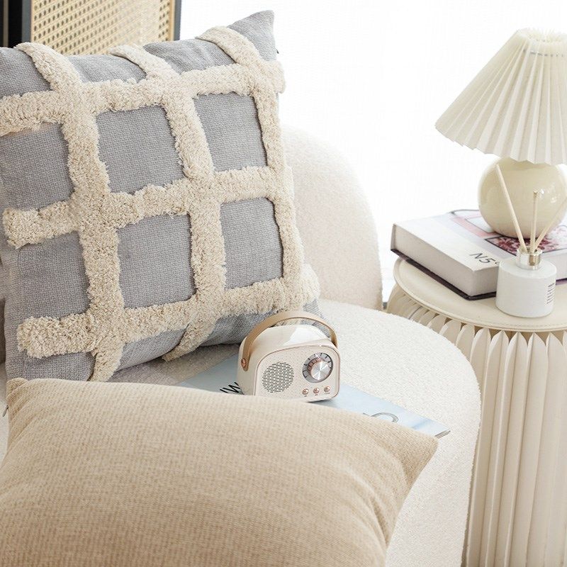 侘寂奶油风思路抱枕含芯方枕腰枕客厅沙发抱枕靠枕靠垫