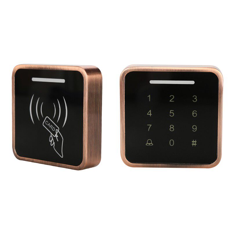 工创 IDIC卡金属触摸密码防水门禁机 触摸按键防雨门禁一体机