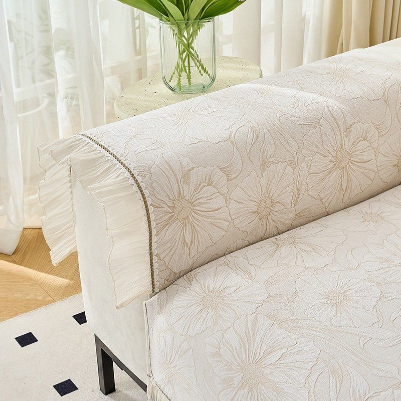 雪尼尔沙发垫法式奶油风四季通用新款罩盖布巾皮防滑坐垫子,居家布艺,沙发垫,淘宝优惠券,粉丝福利购,淘宝优惠卷