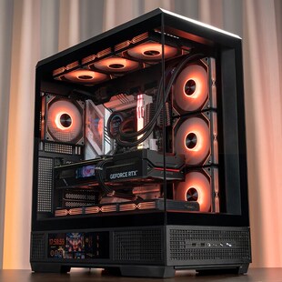 爱国者星璨大岚屏显9英寸屏海景房机箱台式电脑机箱