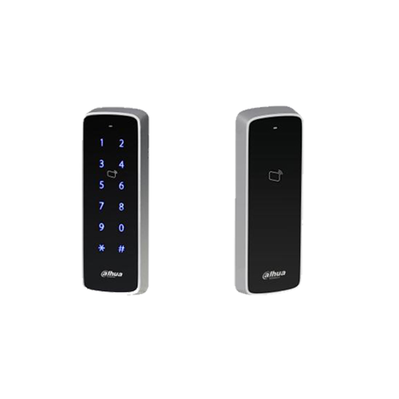 大华小区门禁读卡器读头一体机带触摸按键盘刷IC卡兼容维根WG/