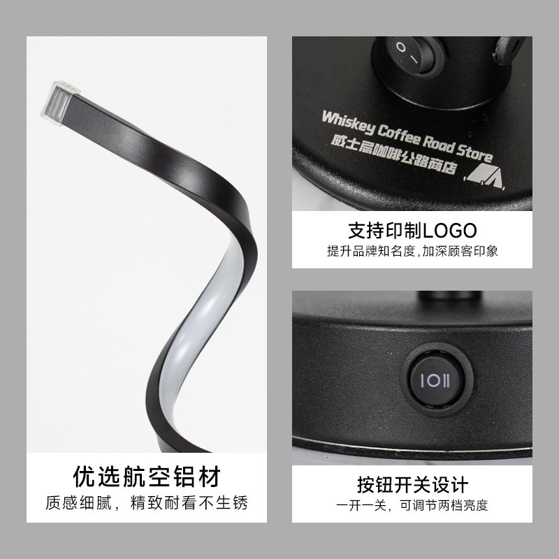 led充电酒吧台灯卧室床头小夜灯创意kt餐厅咖啡厅发光装饰桌灯