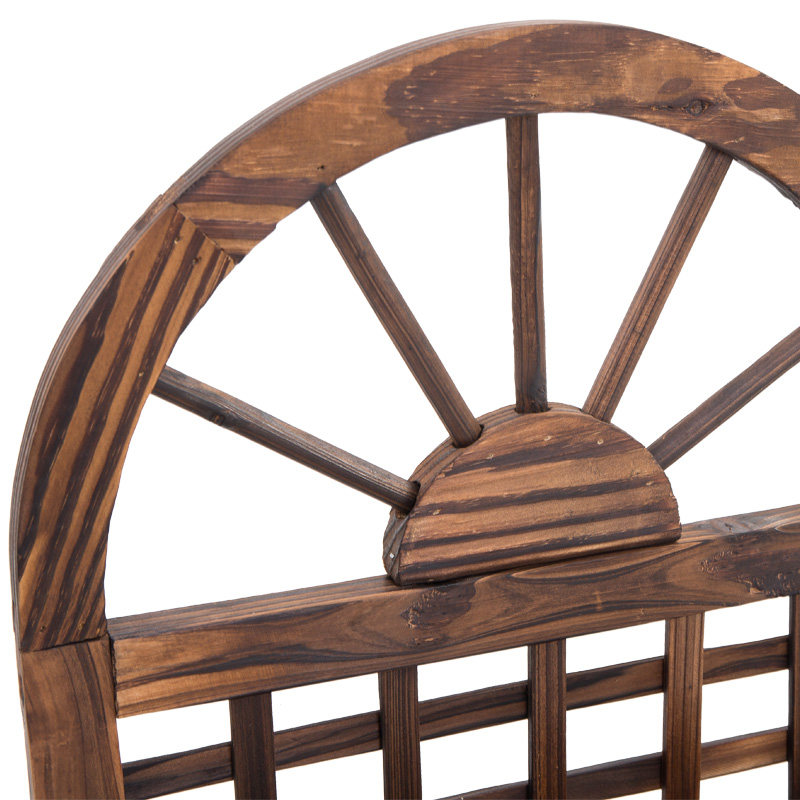 碳化防腐壁挂实木花盆墙壁装饰花篮阳台挂壁绿植种植箱造园小品