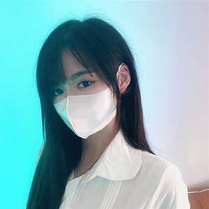 研樂社 窒息蒙面恋物癖漆皮哑光乳胶氨立体剪裁口罩
