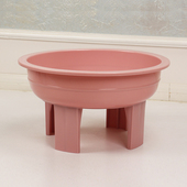 男女免蹲坐浴圆形盆脚塑料四脚盆加厚老孕妇泡脚足浴盆洗衣盆