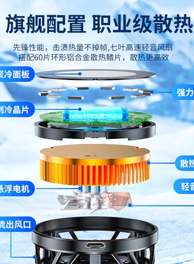 新款零下度半导体卷王散热器磁性背夹手结冰散热瓦
