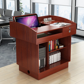 多媒体讲台桌咨询台发言台讲桌教师持台迎宾台教室接待台演讲台