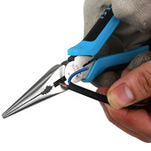 百锐 尖嘴钳尖口钳寸寸尖头钳电工钳绕丝钳平口带剥线尖口钳