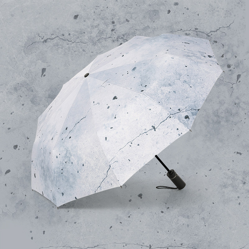 雪堡骨雨伞女晴雨两用伞太阳伞全自动黑胶遮阳伞男学生