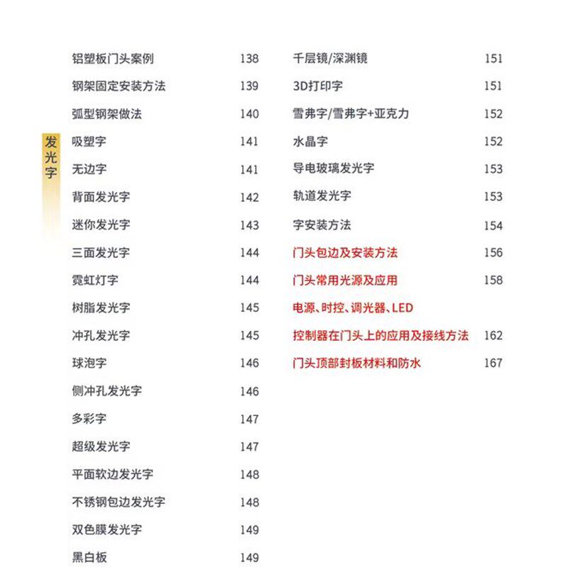 广告招牌门头技术手册制作广告教程报价安装技术教程图文店