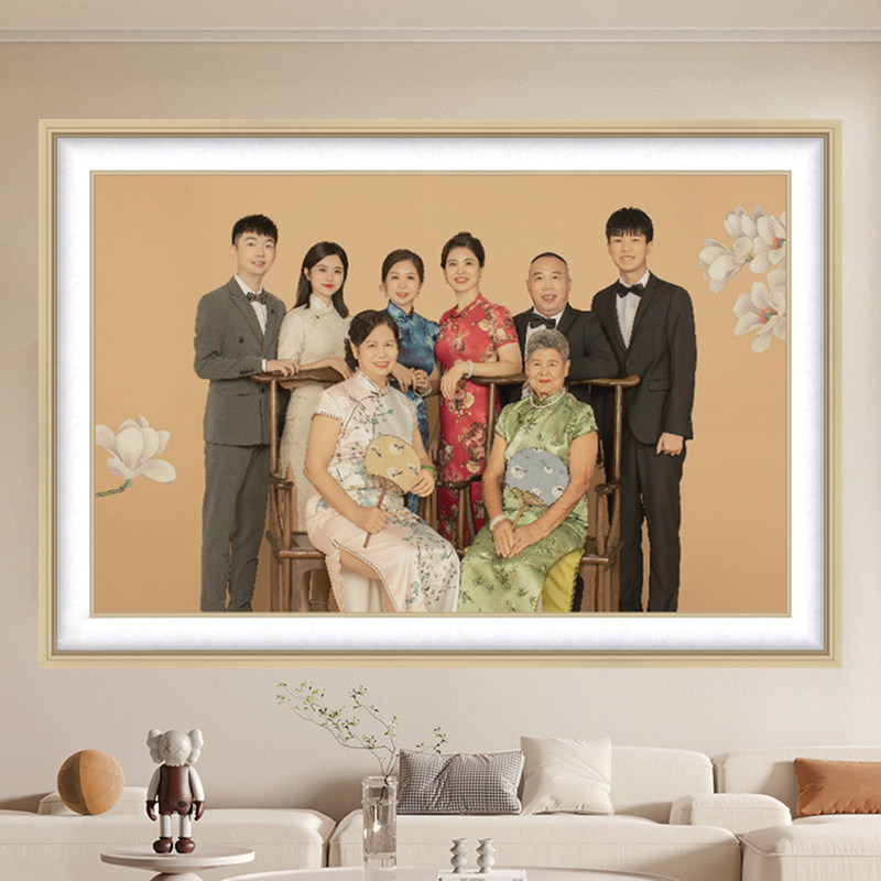 全福相框挂墙洗照片做成结婚照放大画框客厅婚纱加相册