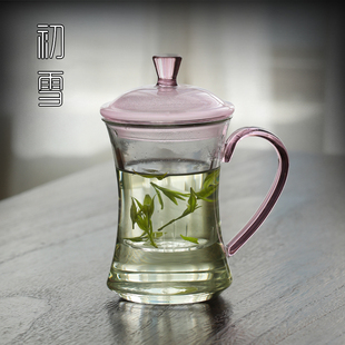 玻璃茶杯女士用绿茶茶水分离泡茶杯带过办公室水杯带盖