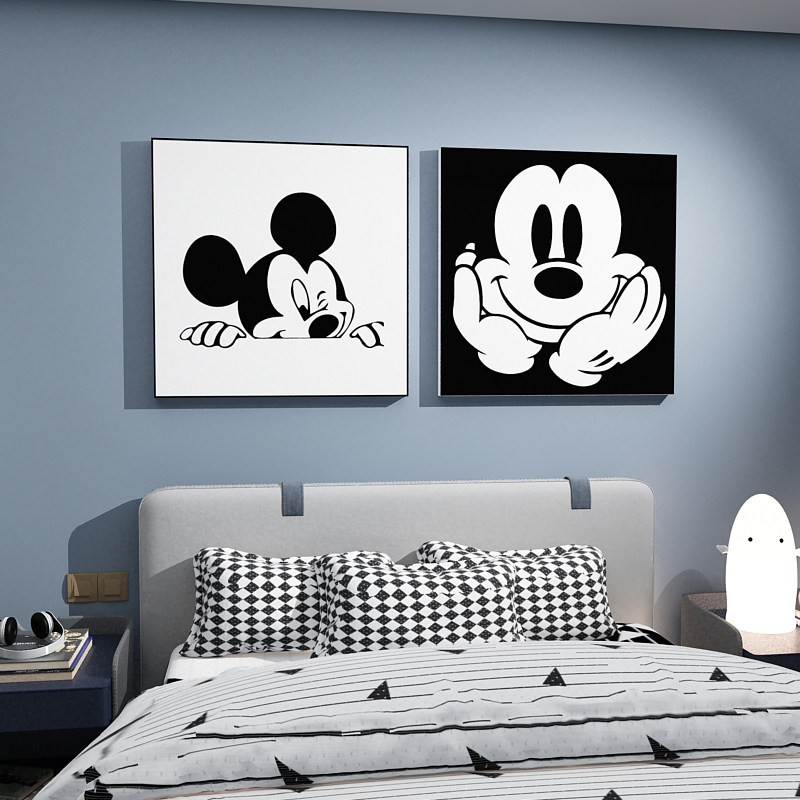 儿童房间布置装饰用品奇壁纸挂画男床头卧室风