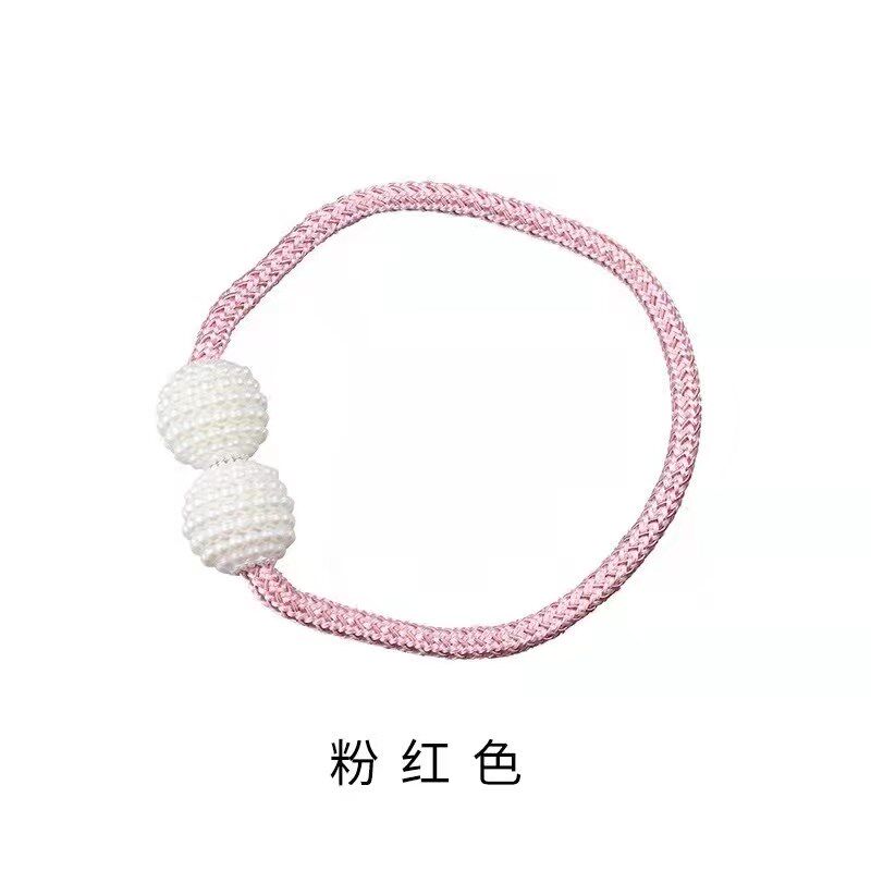 帘绑绳珍珠卡扣扎绳束带挂球家居百搭简单款一对