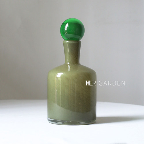 中古风奶艺术瓶客厅玄级感插器