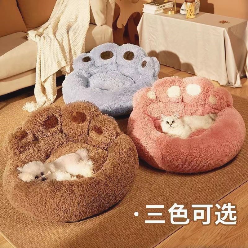 狗窝冬天保暖中大型犬柯基金毛猫窝加绒沙发睡垫季通用宠物用品