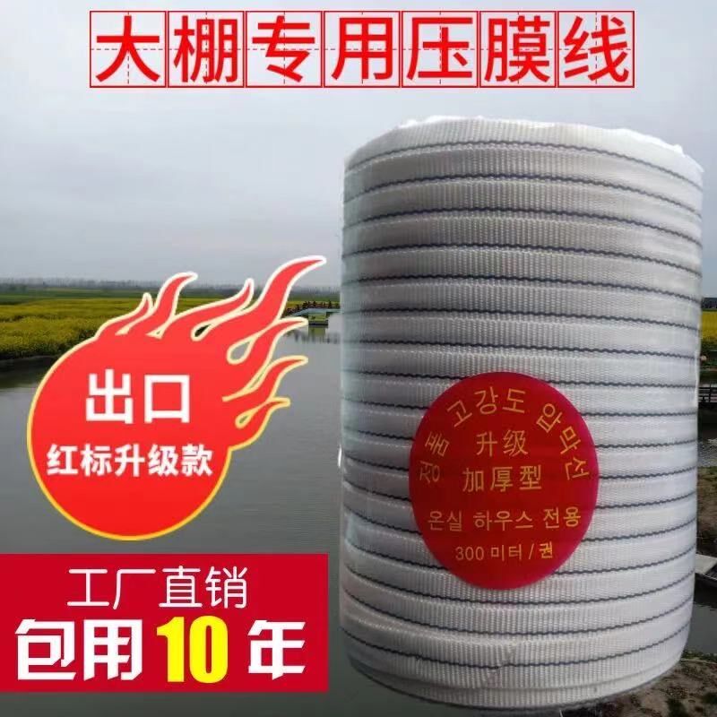 大棚压膜绳膜固定压膜带引线绳子拉绳强度抗拉压膜线优质材料