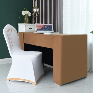 加厚会议台尼桌布展会活动酒店会议室桌子绒面档台泥桌罩