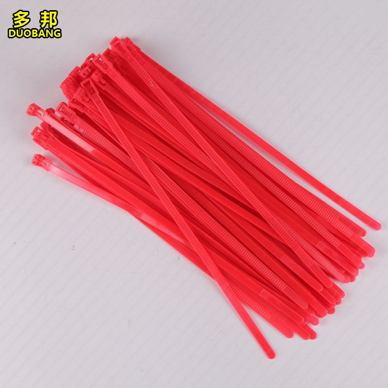 红色*00可松式尼龙扎带 可退式扎带 活扣扎带 可反复使用扎带