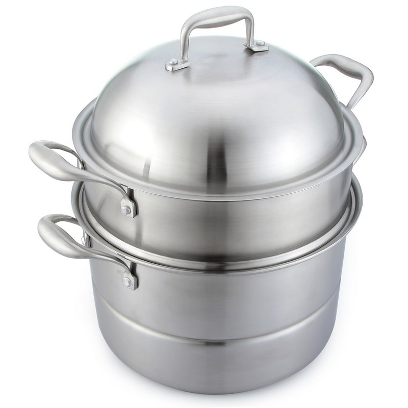 优太蒸锅三层钢加厚家用大容量汤锅煮锅电磁炉燃气灶通用