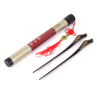 黑檀扬琴练功锤 黑檀木琴槌 专业扬琴练功槌木琴锤 扬琴配件赠筒