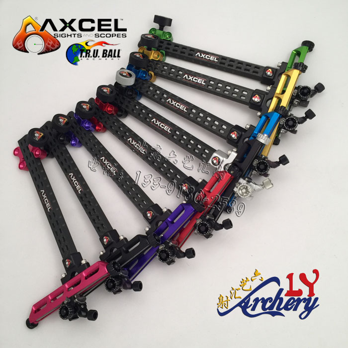 新款进口AXCEL瞄架 RXP火球器9寸反曲复合弓射箭碳素瞄杆