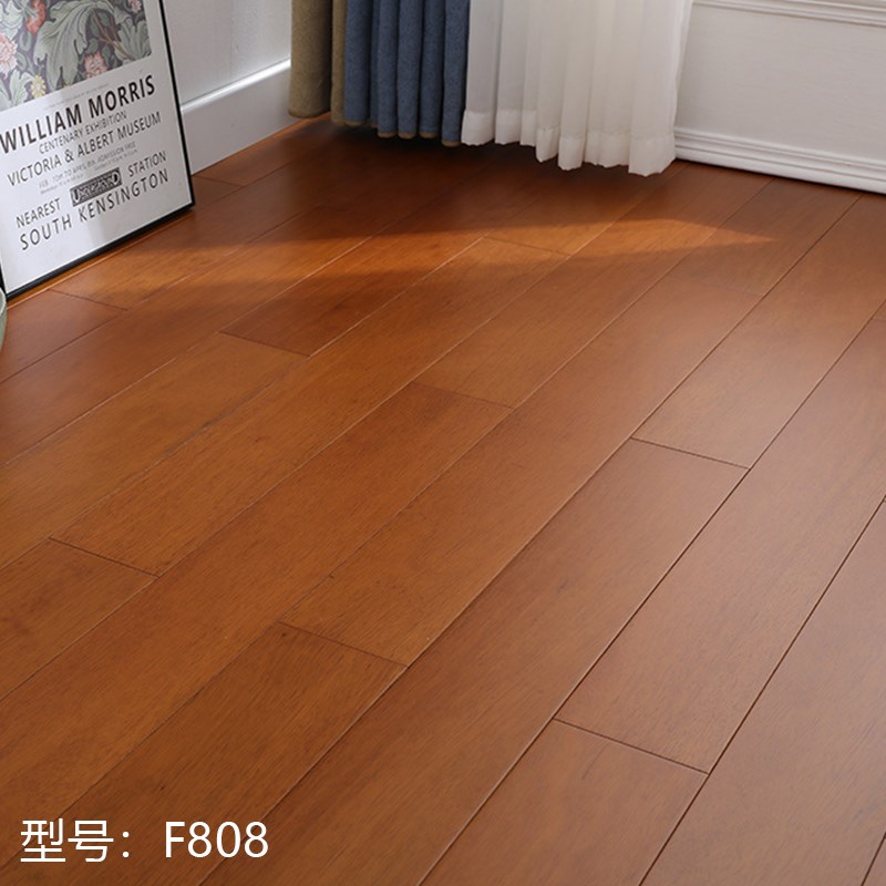 纯实木地板番龙眼灰色仿古橡木纹进口原木厂家直销环保卧室家用
