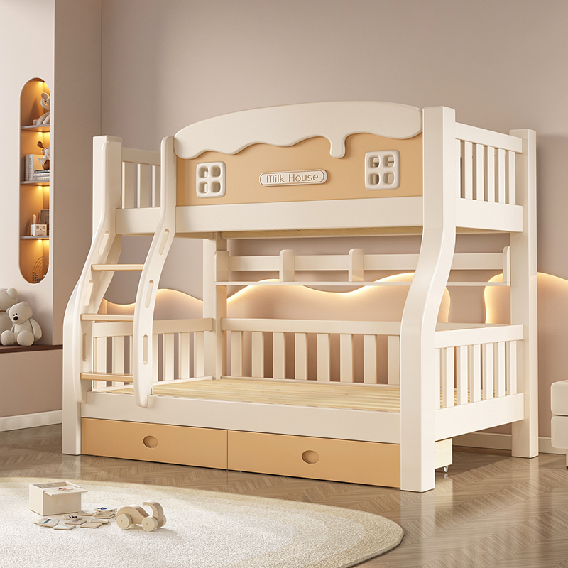 实木上下铺卡通儿童床层木床小户型架子全实木高低儿童床子母床