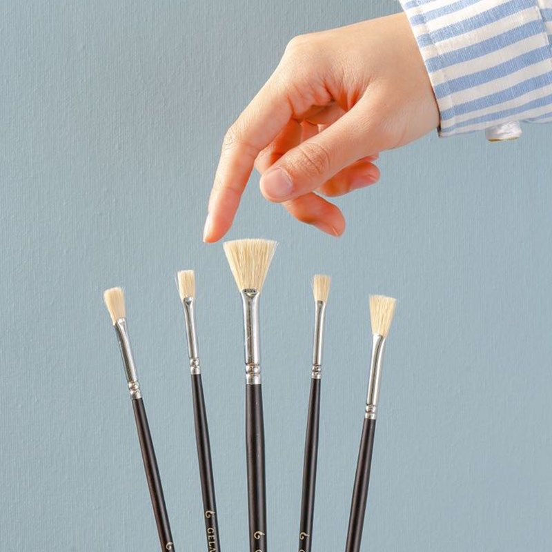 革阑水粉笔装美术生画笔学生扇形笔狼毫猪鬃笔勾线笔格兰水粉笔星,文具电教/文化用品/商务用品,水粉/水彩/油画专用笔,淘宝优惠券,粉丝福利购,淘宝优惠卷