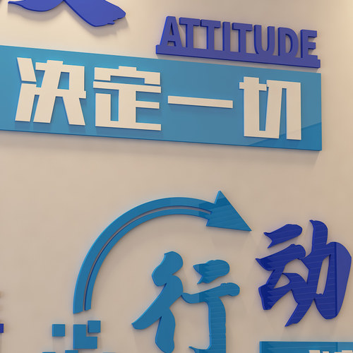 公司企业办公室励志语墙会议室背景墙激励员工